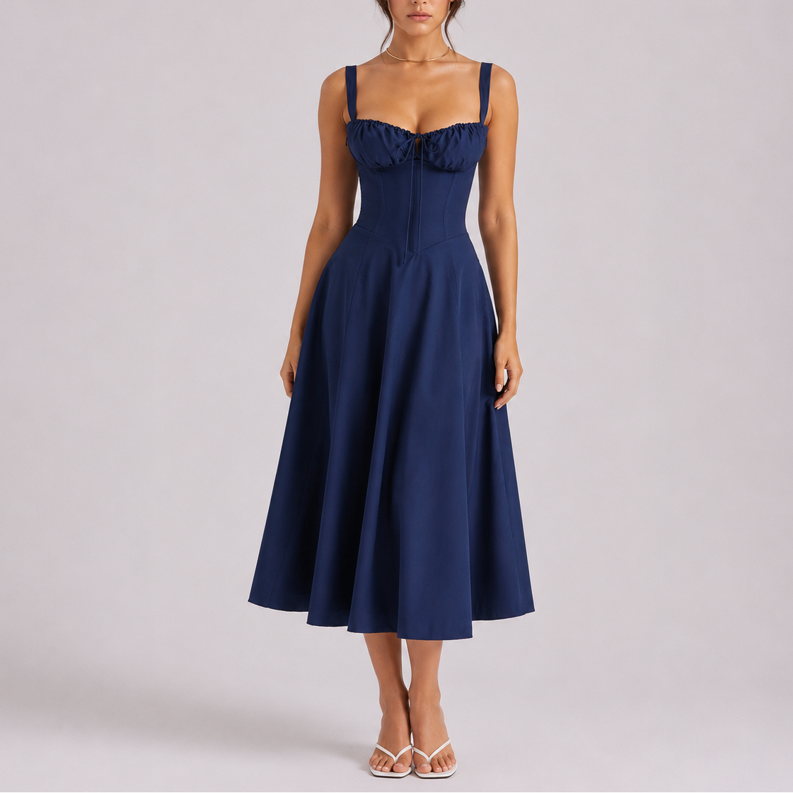 Vestido Midi Feminino Isabella