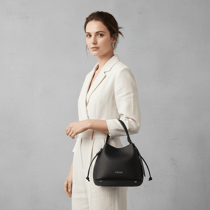 Bolsa Bucket Feminina PretaGramora | Luxury Ladies Clothing