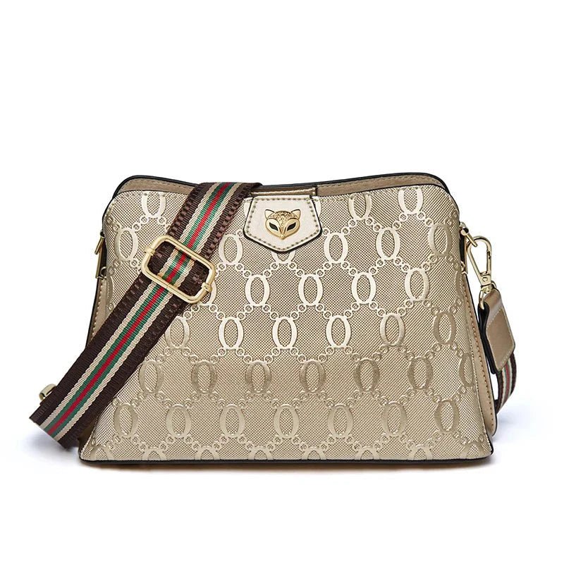 Bolsa Feminina de Couro Premium com Monograma e Alça AjustávelGramora | Luxury Ladies Clothing