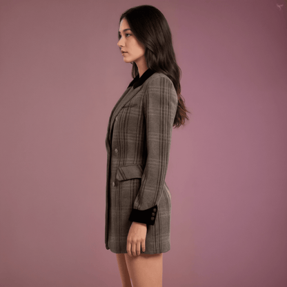 Casaco Xadrez Feminino IsadoraGramora | Luxury Ladies Clothing