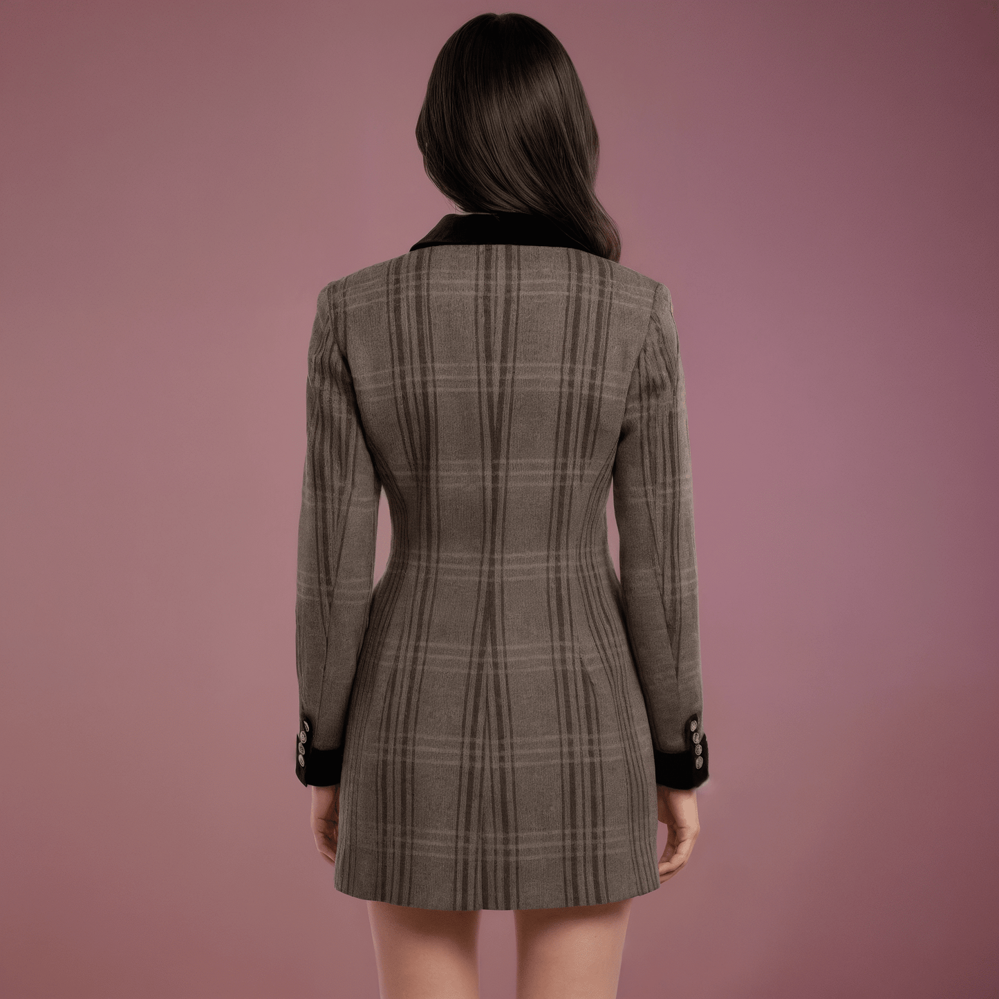 Casaco Xadrez Feminino IsadoraGramora | Luxury Ladies Clothing