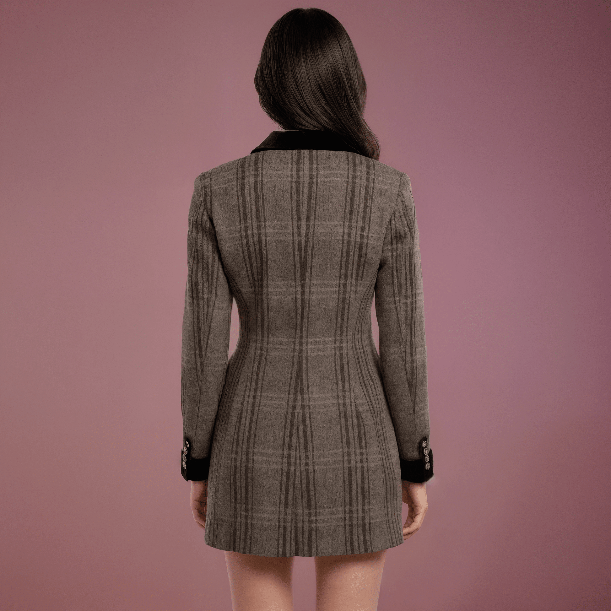 Casaco Xadrez Feminino IsadoraGramora | Luxury Ladies Clothing