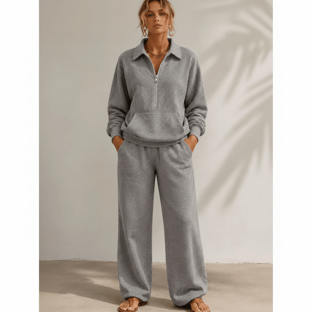 Conjunto Feminino Amara com Calça Pantalona