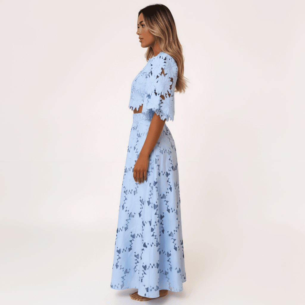 Conjunto de Renda FloridoGramora | Luxury Ladies Clothing