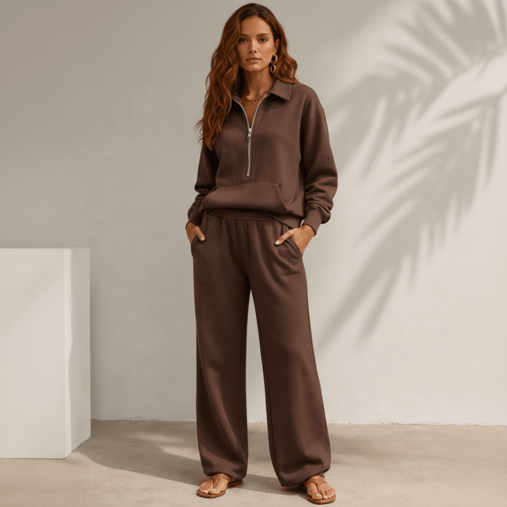 Conjunto Feminino Amara com Calça Pantalona
