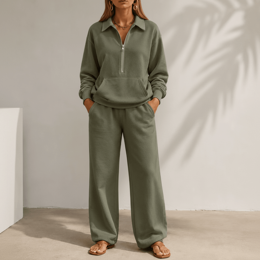 Conjunto Feminino Amara com Calça Pantalona
