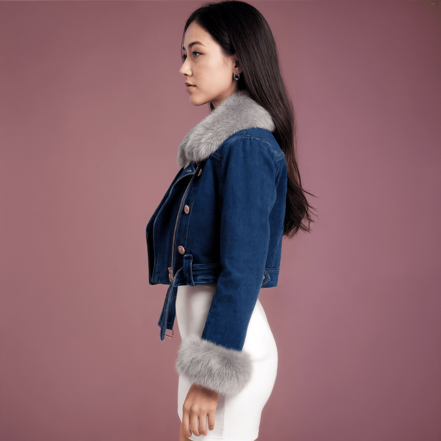 Jaqueta Jeans Feminina AlanaGramora | Luxury Ladies Clothing