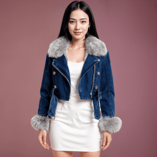 Jaqueta Jeans Feminina AlanaGramora | Luxury Ladies Clothing