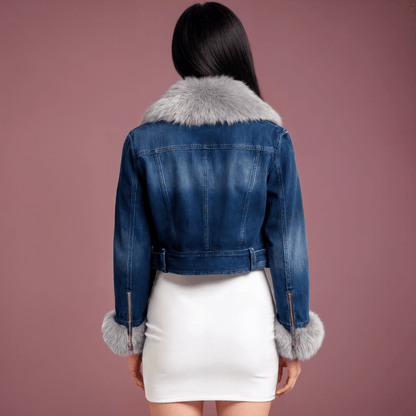 Jaqueta Jeans Feminina AlanaGramora | Luxury Ladies Clothing