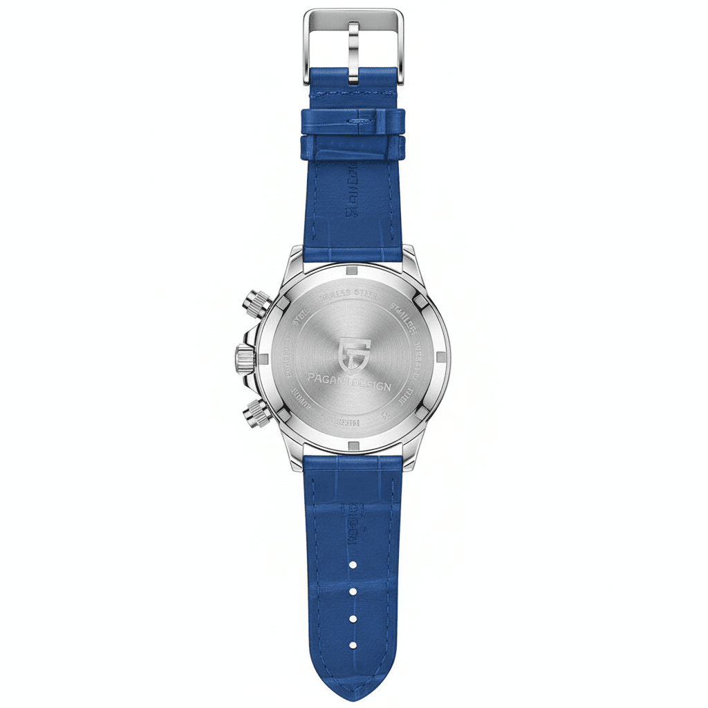 Relógio Pagani Design Feminino Cronógrafo com Safira e Cristais BlueGramora | Luxury Ladies Clothing
