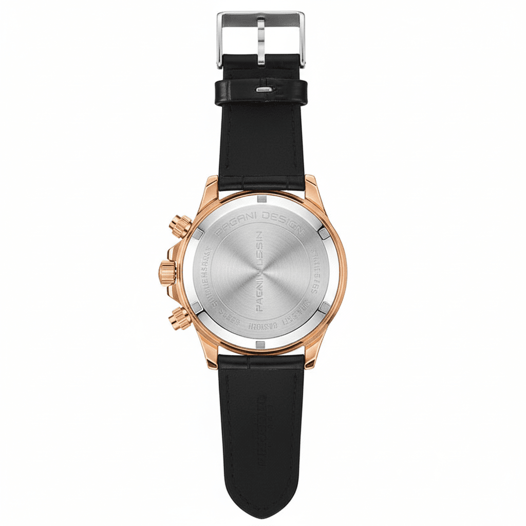 Relógio Pagani Design Feminino Cronógrafo com Safira e Cristais Gold BlackGramora | Luxury Ladies Clothing