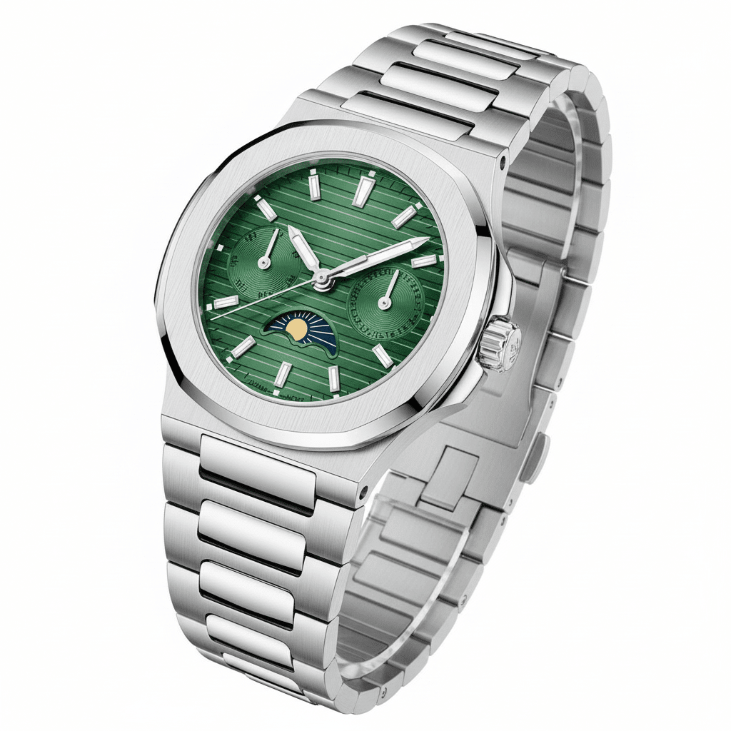 Relógio Pagani Design Feminino Fase da Lua e Safira GreenGramora | Luxury Ladies Clothing