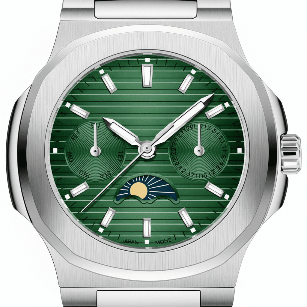 Relógio Pagani Design Feminino Fase da Lua e Safira GreenGramora | Luxury Ladies Clothing