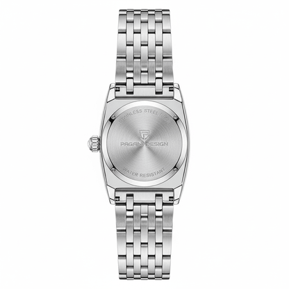 Relógio Pagani Design Feminino Retangular Safira e Cristais Silver Silver WhiteGramora | Luxury Ladies Clothing