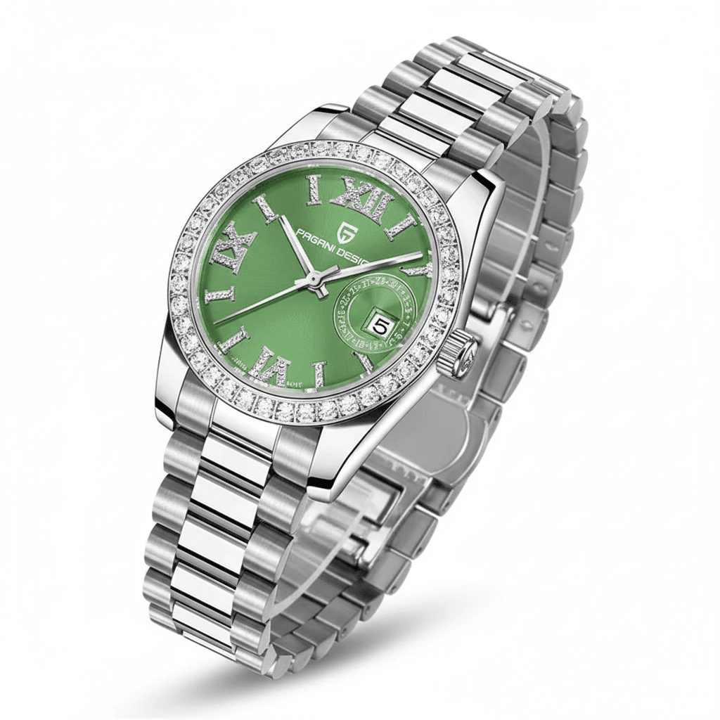 Relógio Pagani Design Feminino Safira GreenGramora | Luxury Ladies Clothing